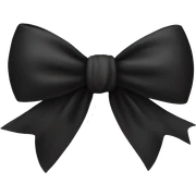 black bow sticker
