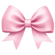 baby pink christmas bow sticker