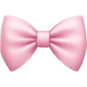 soft pink bow sticker