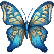 blue butterflies sticker