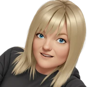 blonde girl with blue eyes sticker