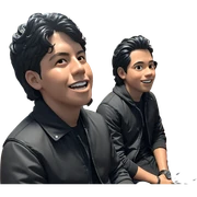 boys in black jackets indoors sticker