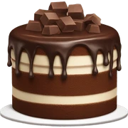 Cake with chocolate  sticker