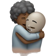 hug with heart sticker
