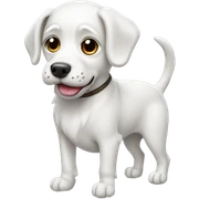 Dog white sticker