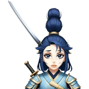 Elegant Samurai sticker