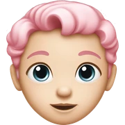 Baby pink heart sticker