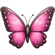 Sparkly pink butterfly  sticker