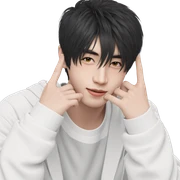realistic portrait of a boy sticker