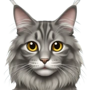 Maine coon grey sticker