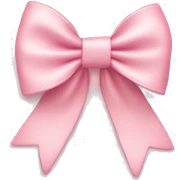 light pink bow on light pink bow sticker