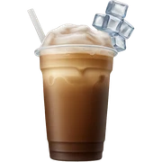 Starbuck ice coffee with ice cubes sticker
