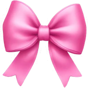 pink bow sticker