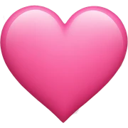 Tango pink color heart sticker