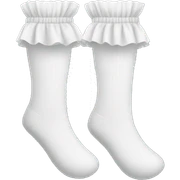 white frilly socks sticker