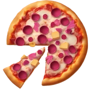 Pink pizza sticker