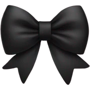 a pretty black bow sticker