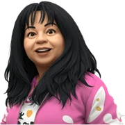 girl with long black hair sticker