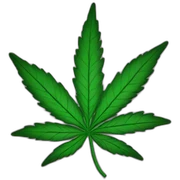 Smoking weed sticker