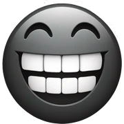Laughing face with out mouth open  sticker