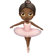 Brown skin girl doing ballet  sticker