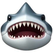 sharp shark teeth sticker