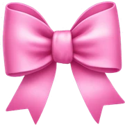 Pink bow sticker