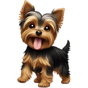 Yorkie dancing sticker