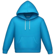 blue hoodie front sticker