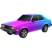 Neon car sticker