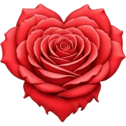 heart of rose sticker