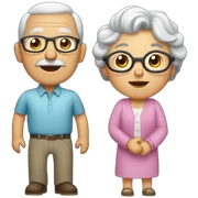 abuelo y abuela sticker