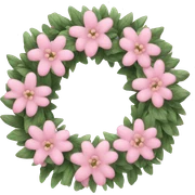 Light pink wreath  sticker