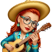 Mariachi Guitarist sticker