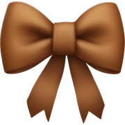 brown bow sticker