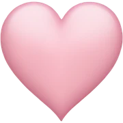 light pink heart sticker