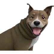 happy dog in nature sticker