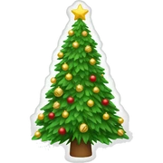 Christmas tree sticker