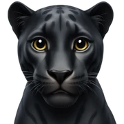 Black panther animal sticker