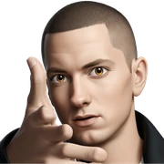male portrait with buzz cut sticker