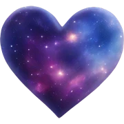 galaxy heart  sticker