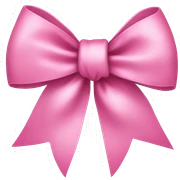 pink bow sticker