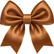 Brown bow  sticker