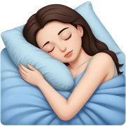 brunette girl sleeping  sticker