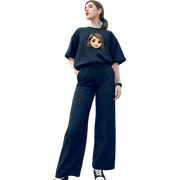 girl in black outfit outdoors sticker