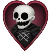 gothic heart sticker