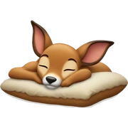 Bambi sleeping sticker