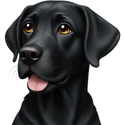 Black lab sticker