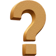 Question mark sticker