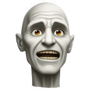Voldemort che manda un bacino sticker